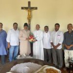 Meeting with Cardinal Archbishop Filipe Neri Ferrao of Goa at Archbishop House